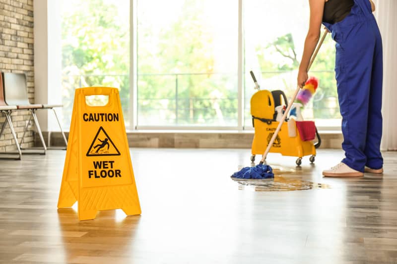 commercial cleaning - floor
