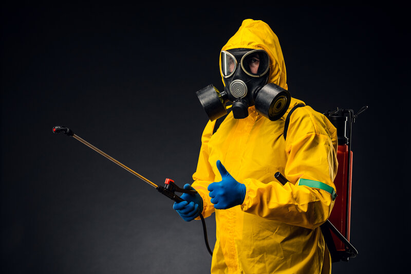 PPE gear for industrial cleaning chemical handling